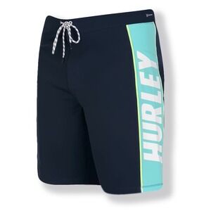 Hurley Phantom Fastlane Board Shorts - NWT Mens 38 Navy / Multi - #44519-C1